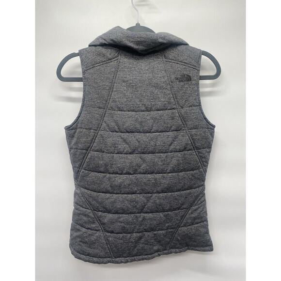 The Northface Women’s Pseudio Quilted Vest Outdoorsy Cold Weather Sz M Grey - Picture 2 of 6